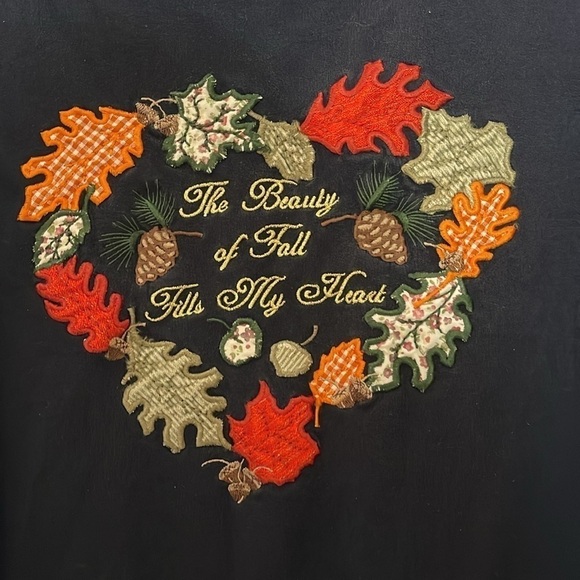 FASHION BUG FALL EMBROIDERED CREWNECK (30/32W) - Picture 4 of 7